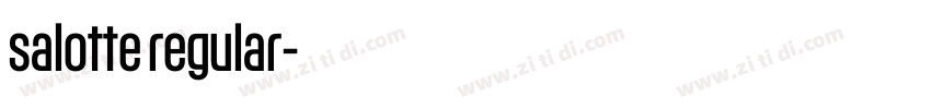 salotte regular字体转换 salotte regular字体转换